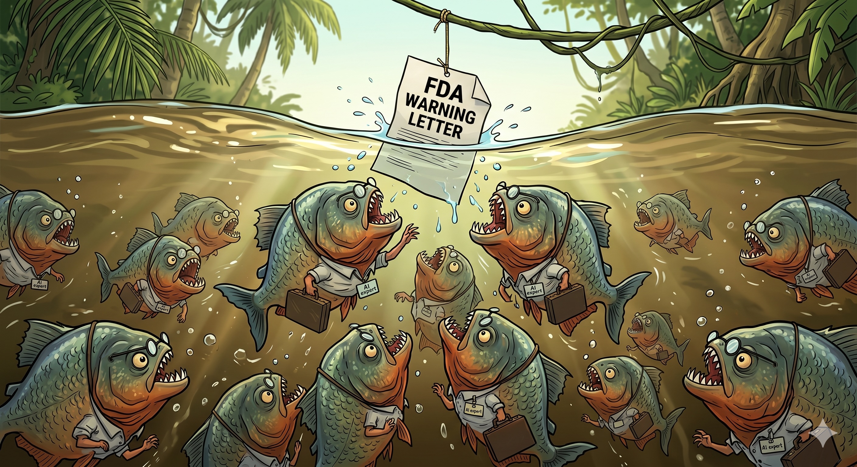 Blood in the water: FDA just cited AI in a warning letter